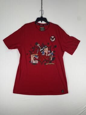 DeKRYPTIC Shirt Mens XL Red Dexter's Laboratory Graphic Tee T-Shirt Cartoon AR